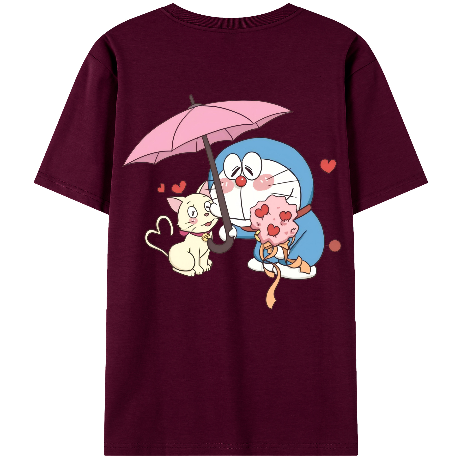 （画像用） ドラえもん Doraemon レディース半袖Tシャツ(バックプリント)